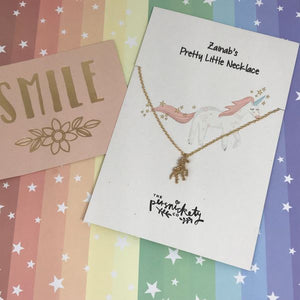 Personalised Unicorn Necklace-The Persnickety Co