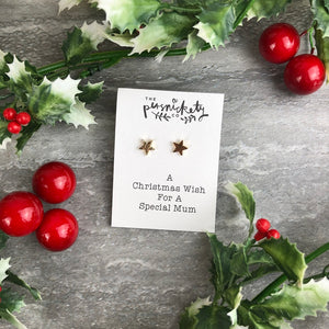 A Christmas Wish For A Special Mum - Star Earrings-4-The Persnickety Co