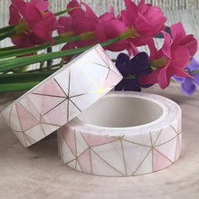 Load image into Gallery viewer, Pink Geometric Washi Tape-2-The Persnickety Co
