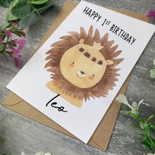 Load image into Gallery viewer, Boho Lion Birthday Card
