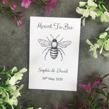 Load image into Gallery viewer, Personalised Meant To Bee Seed Wedding Favours Pack Of 12-3-The Persnickety Co
