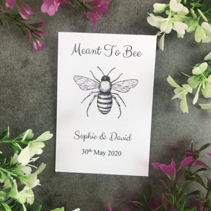 Personalised Meant To Bee Seed Wedding Favours Pack Of 12-3-The Persnickety Co