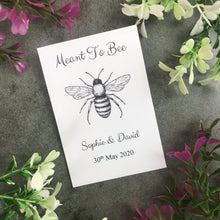 Load image into Gallery viewer, Personalised Meant To Bee Seed Wedding Favours Pack Of 12-8-The Persnickety Co
