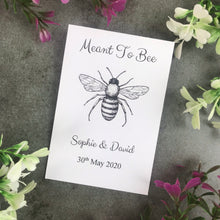 Load image into Gallery viewer, Personalised Meant To Bee Seed Wedding Favours Pack Of 12-2-The Persnickety Co
