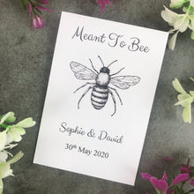 Load image into Gallery viewer, Personalised Meant To Bee Seed Wedding Favours Pack Of 12-5-The Persnickety Co
